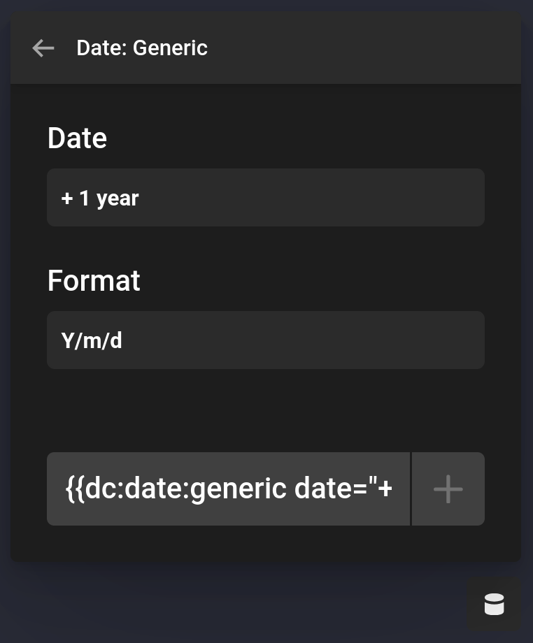 Date Generic Dynamic Content