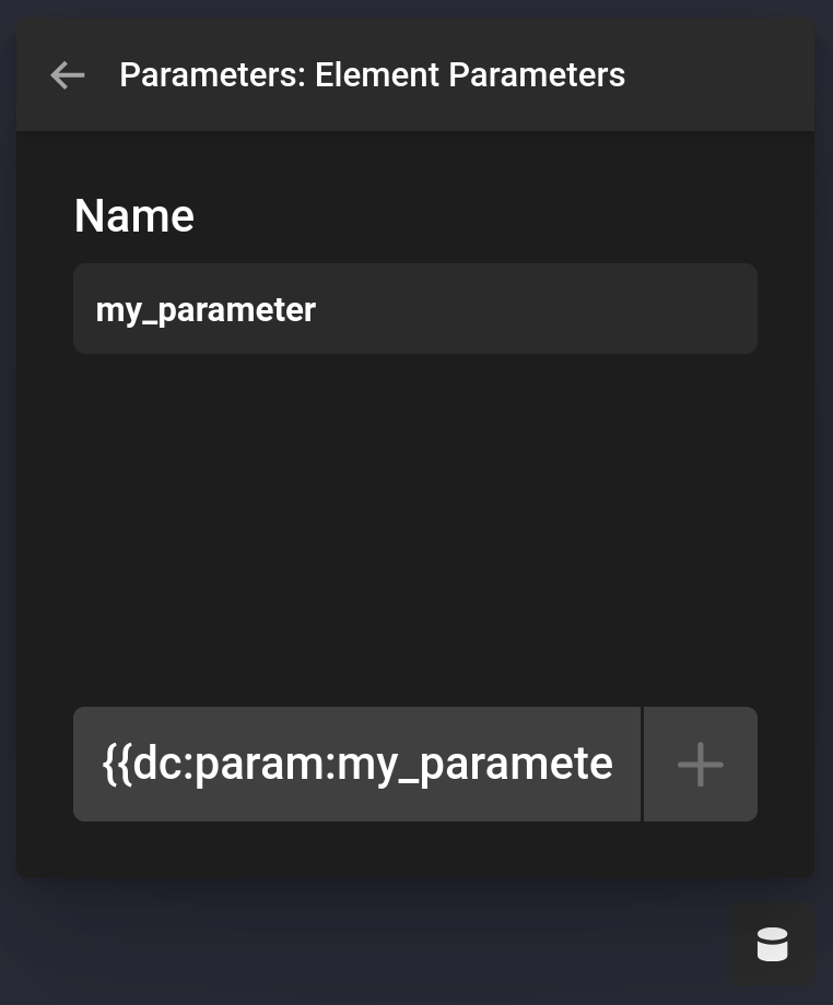Parameters Dynamic Content