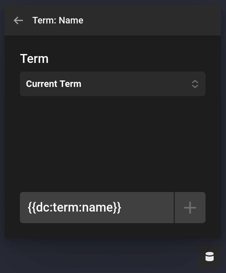 Term Name Dynamic Content