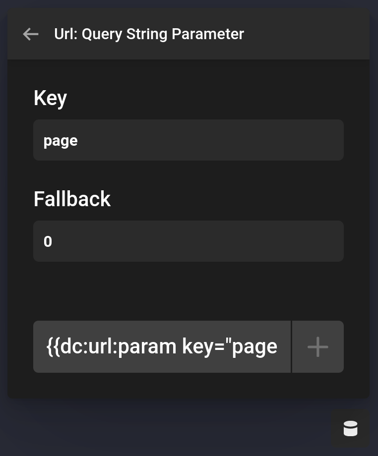 URL Query String Parameter