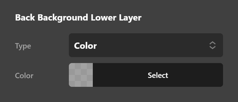 Card Back Solid Color Background Lower Layer