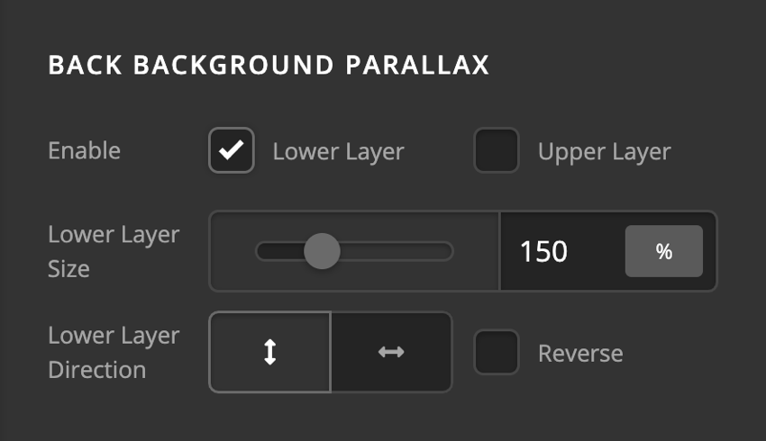 Card Back Background Parallax
