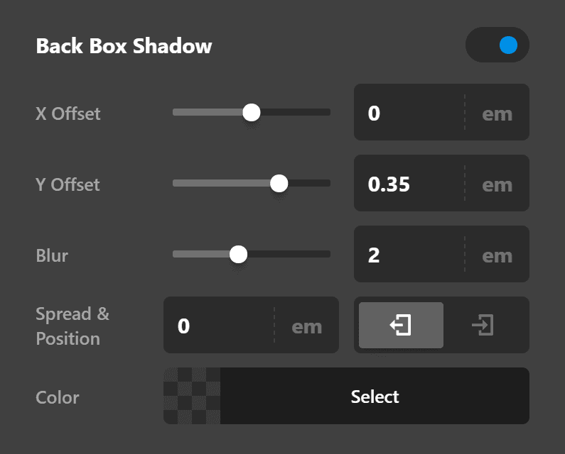 Card Back Box Shadow