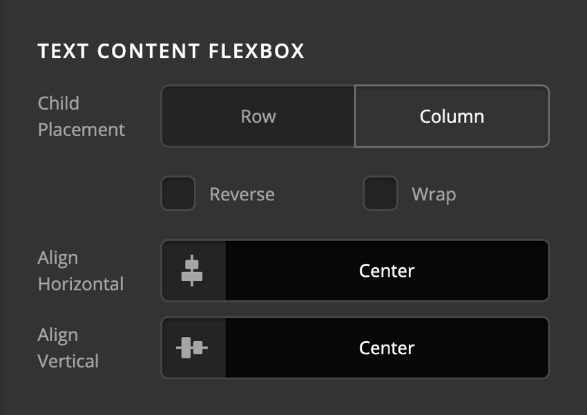 Card Front Content Text Content Flexbox