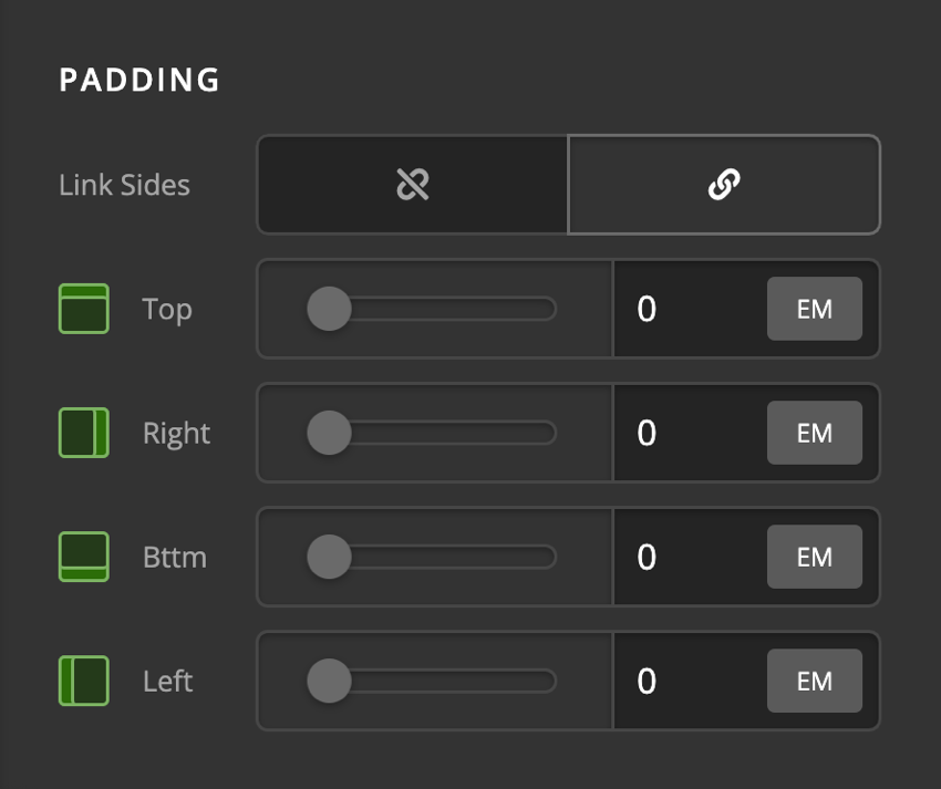 Card Front Content Padding