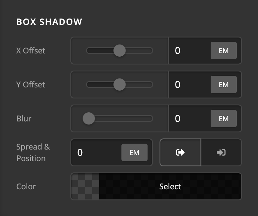 Card Front Content Box Shadow