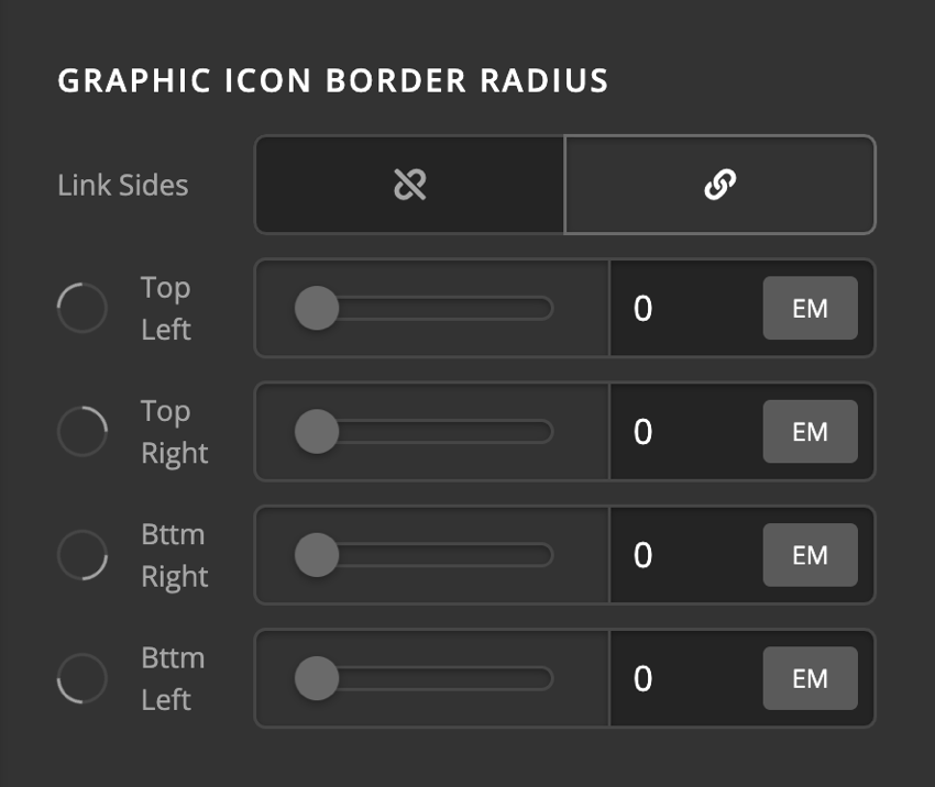 Card Front Content Graphic Icon Border Radius