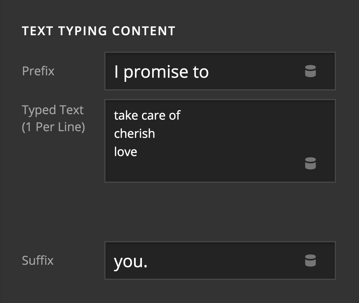 Text Typing Content