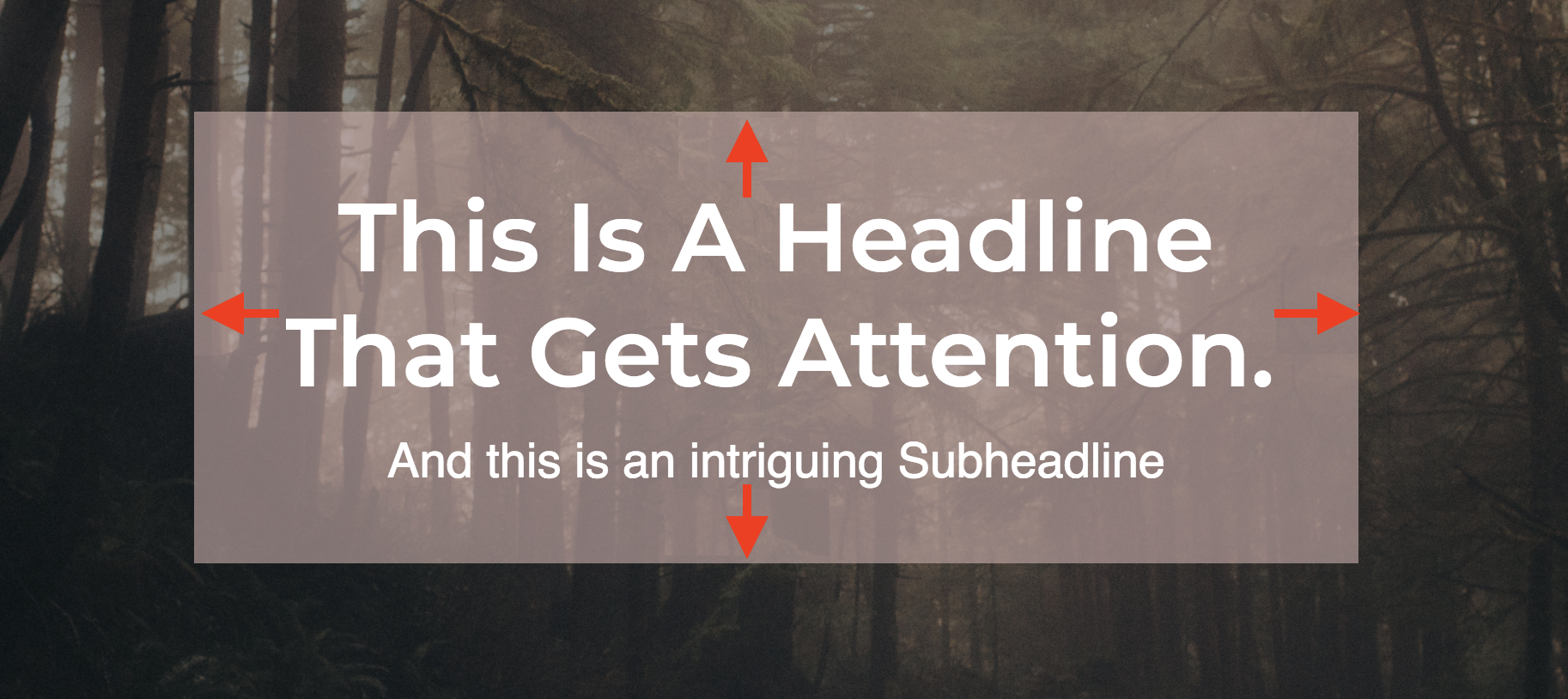 Headline Text Content Margin