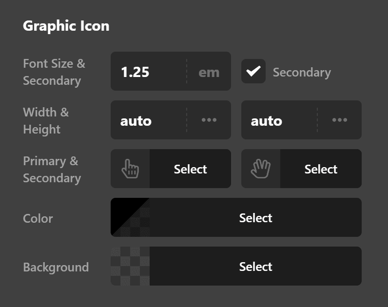 Navigation Dropdown Graphic Icon