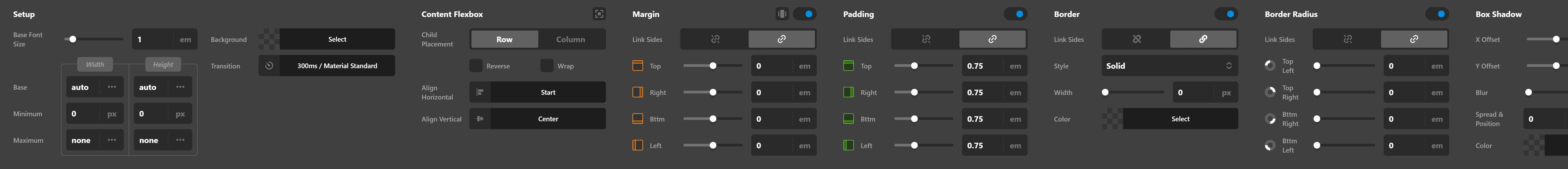 Navigation Dropdown Link Settings