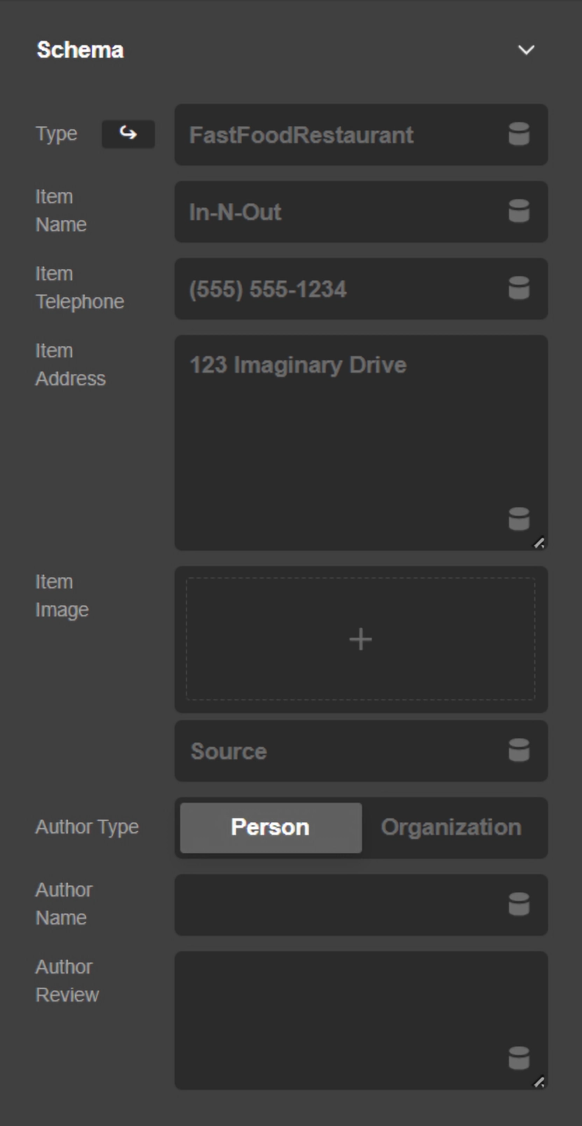 Rating Element Schema