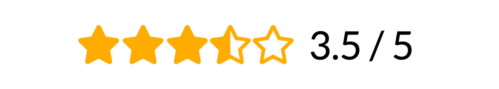 Rating Element Demo 1