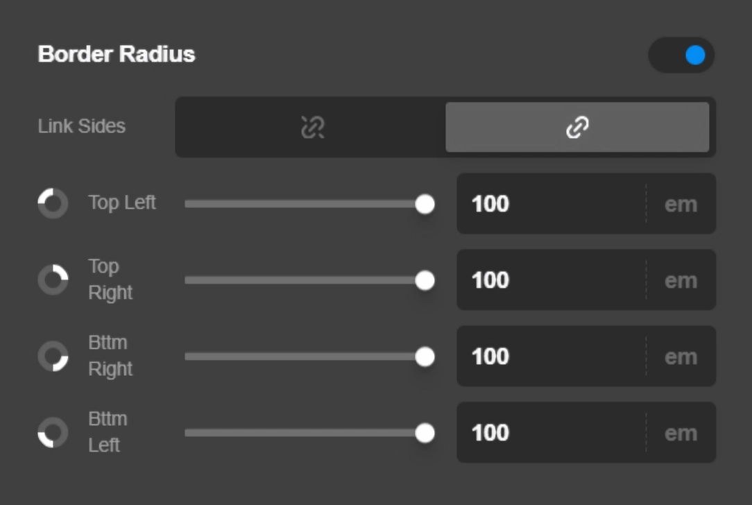 Social Border Radius