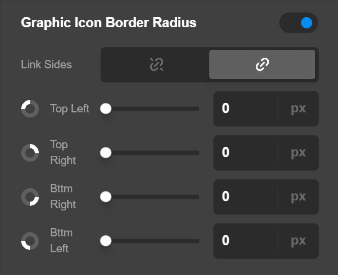 Social Graphic Icon Border Radius