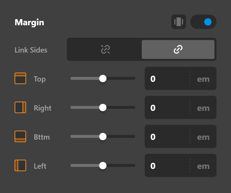 Testimonial Element Margin
