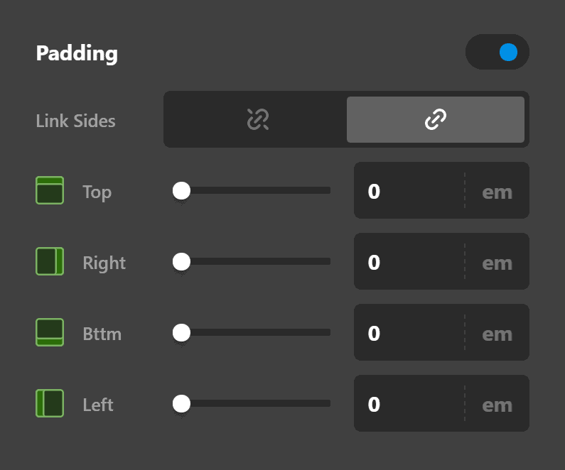 Testimonial Element Padding