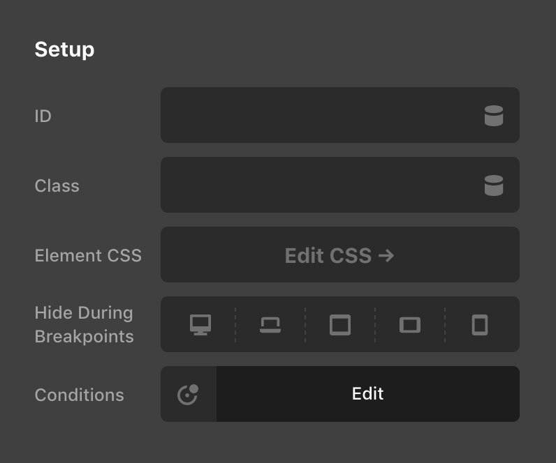 Conditions and Assignments