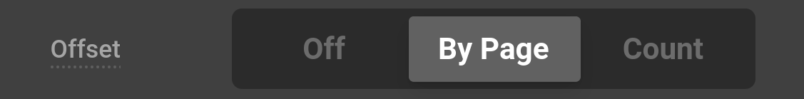 Query Builder Offset Control