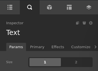 Parameter choose that controls an object behind the scenes