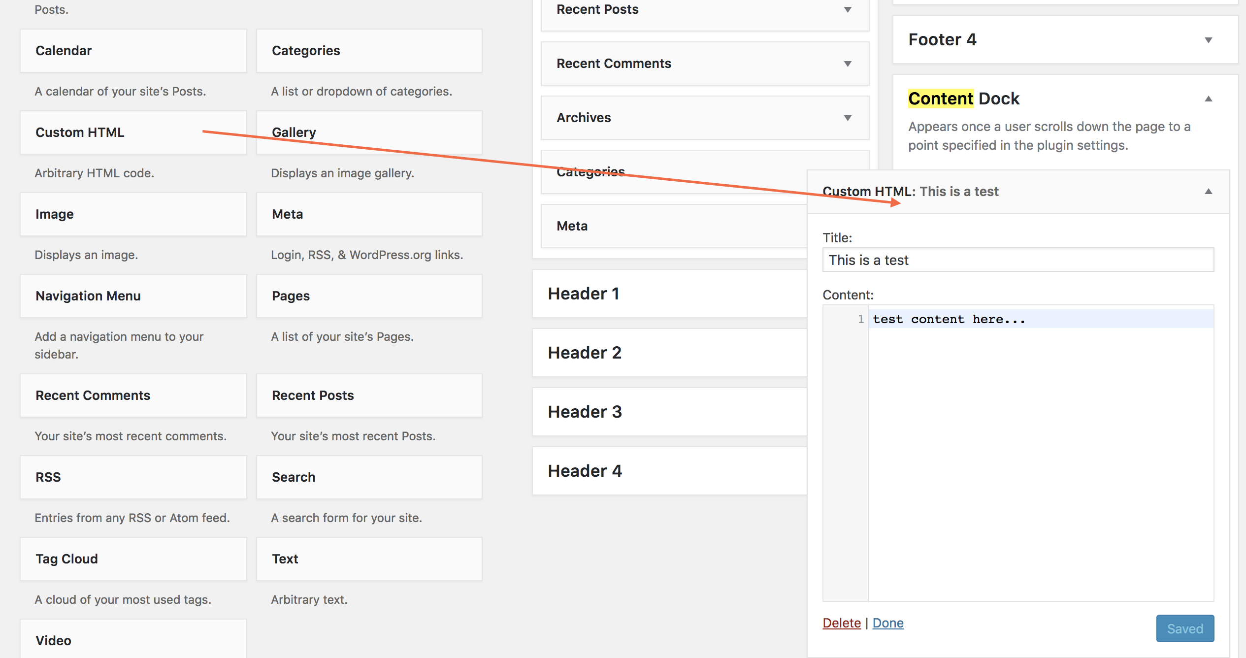WordPress Widget Overview