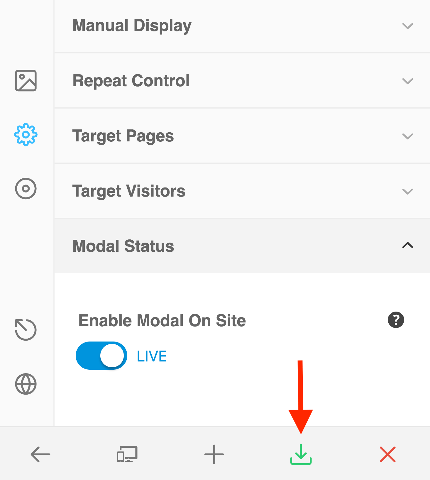 ConvertPlus Save Button
