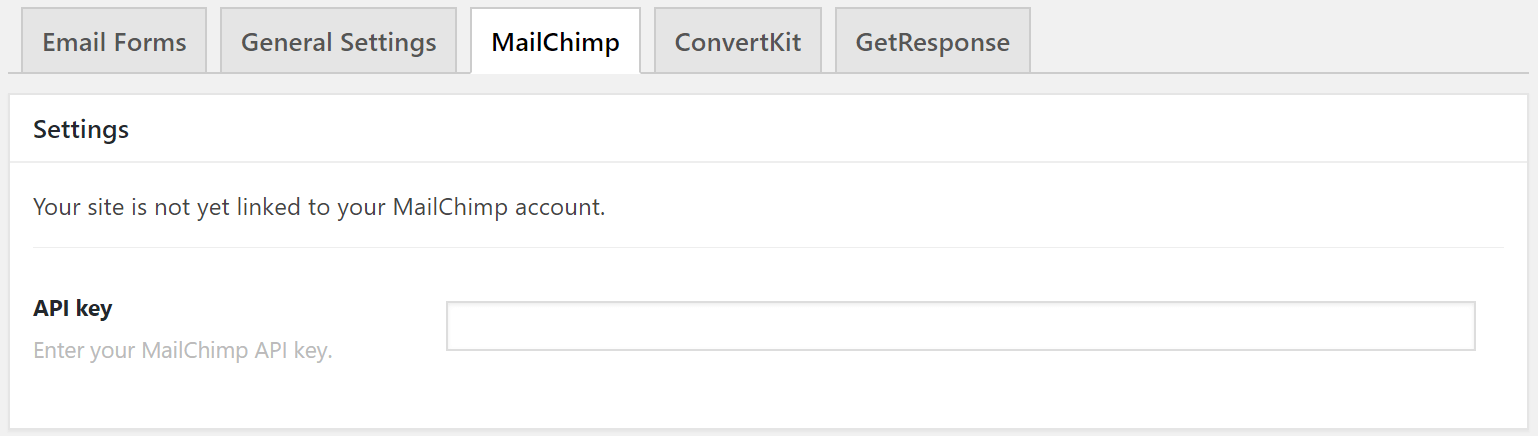 Email Forms MailChimp