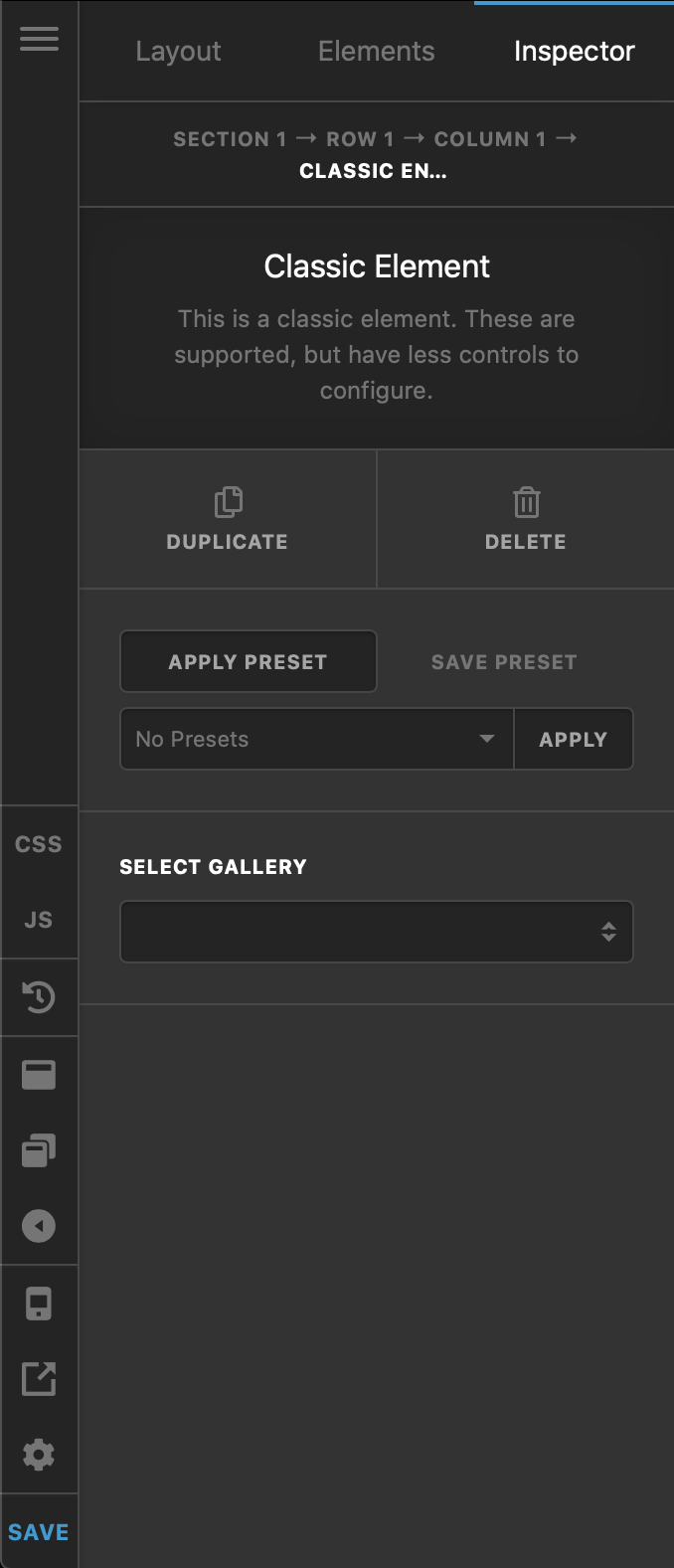 Cornerstone / Content Builder Envira Gallery Element Settings
