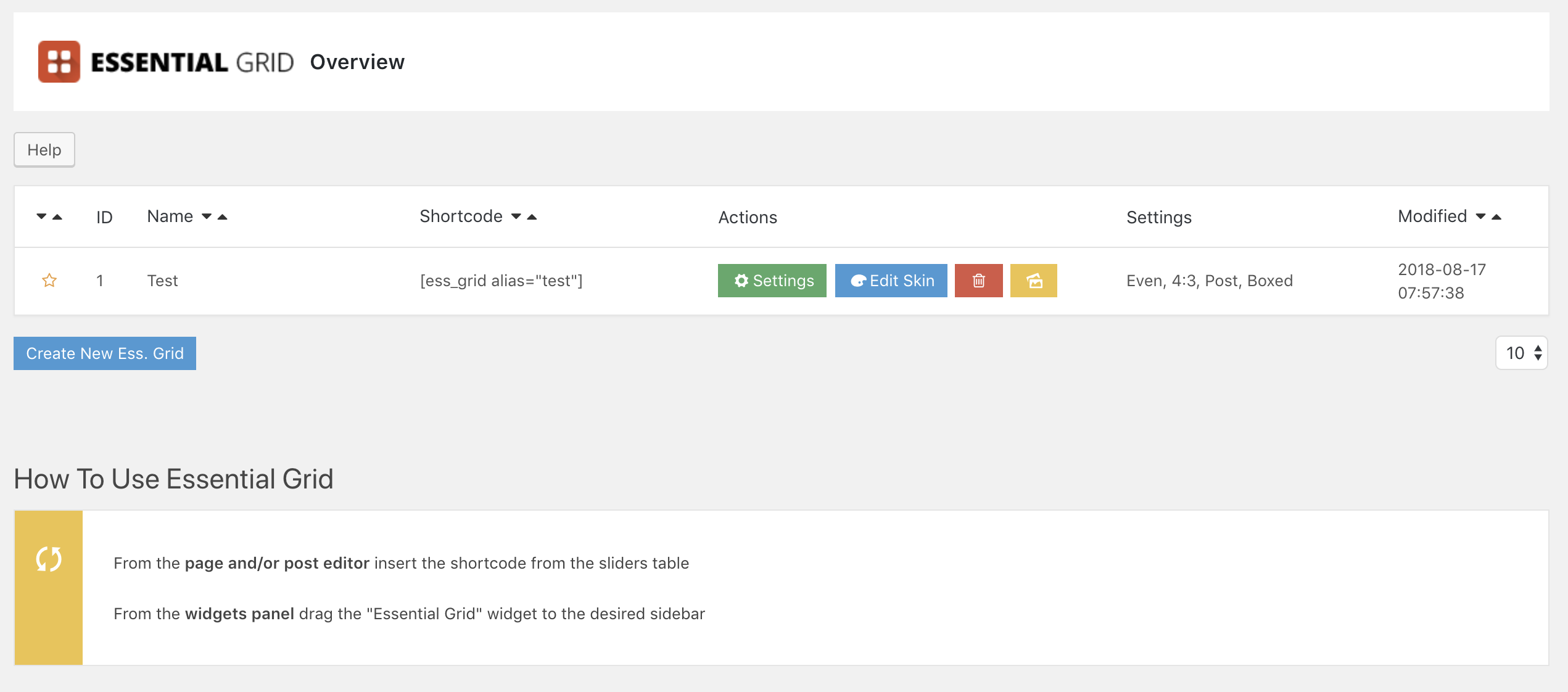 Essential Grid Overview