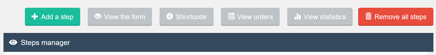Estimation & Payment Forms Steps Manager