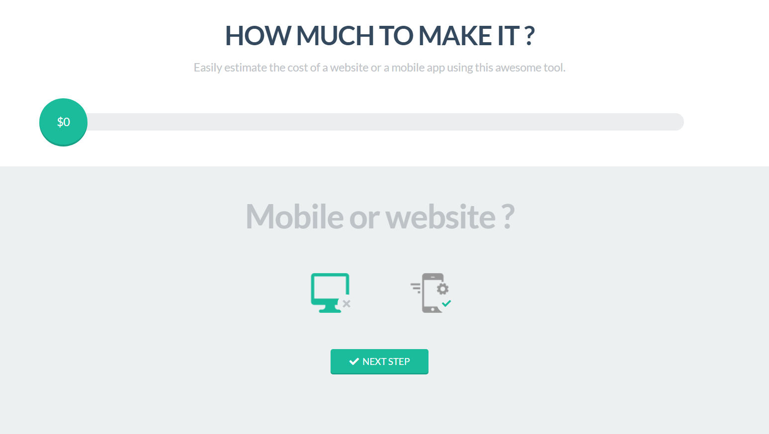 Estimation & Payment Forms Example