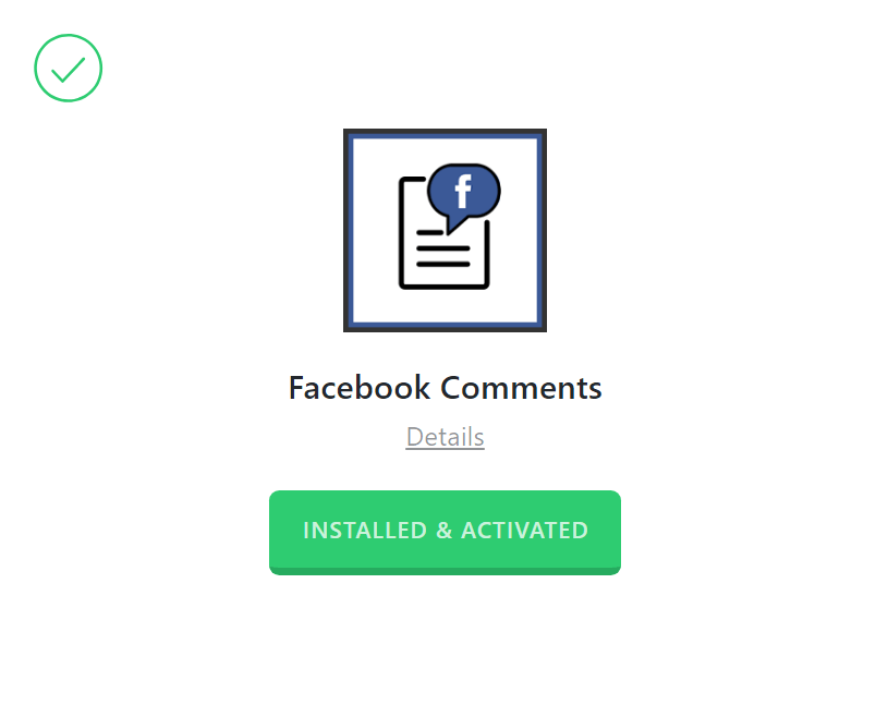 Facebook Comments Activated