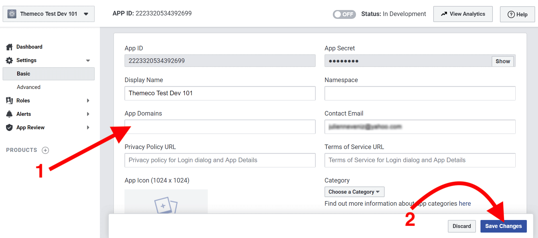 Facebook My App Overview