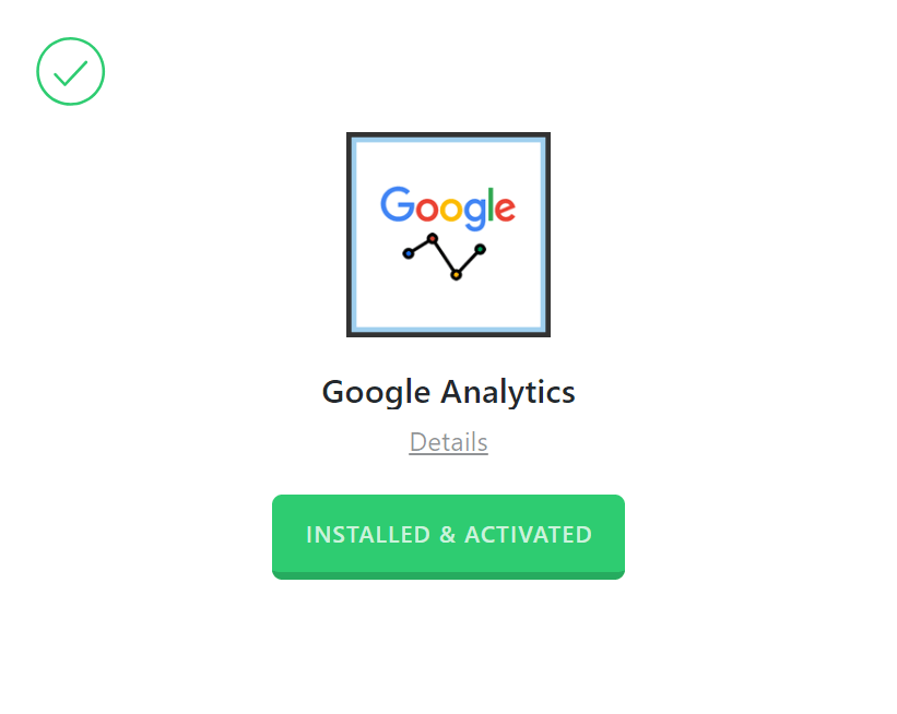 Google Analytics Activated
