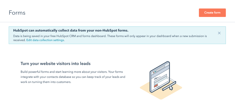 HubSpot Create Form