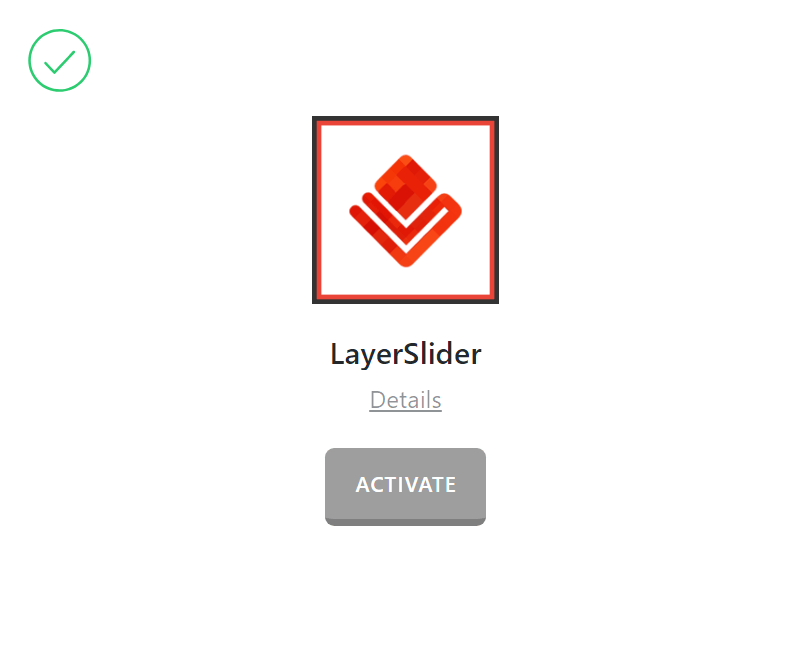 LayerSlider Activate