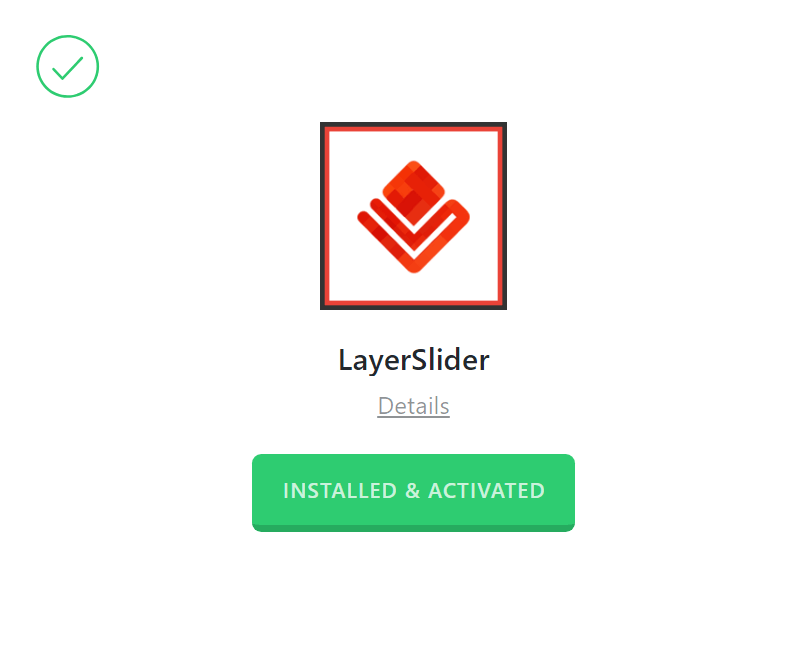 LayerSlider Activated