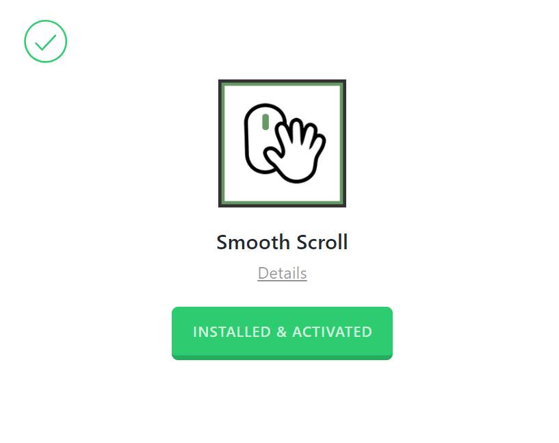 Smooth Scroll Activated