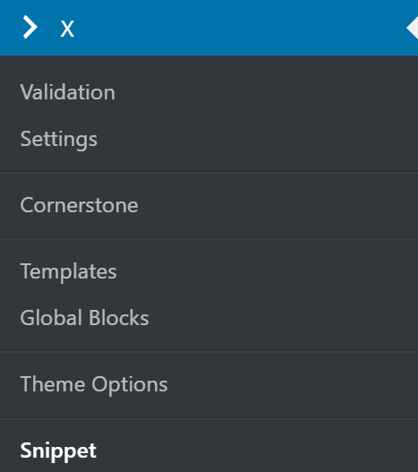Snippet Tab