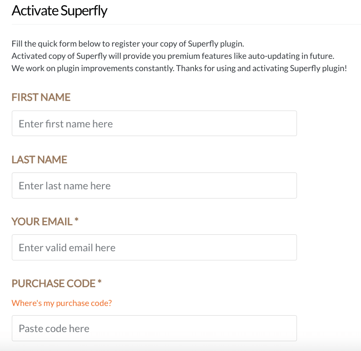 Superfly Activation