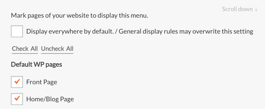 Superfly Advanced Display Settings