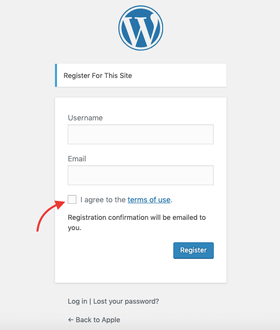 Terms of Use Example