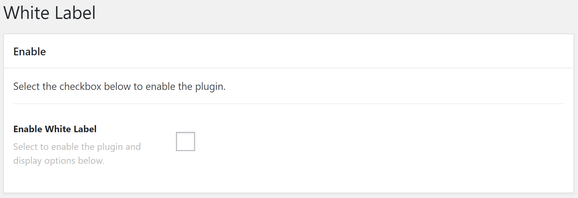 White Label Overview
