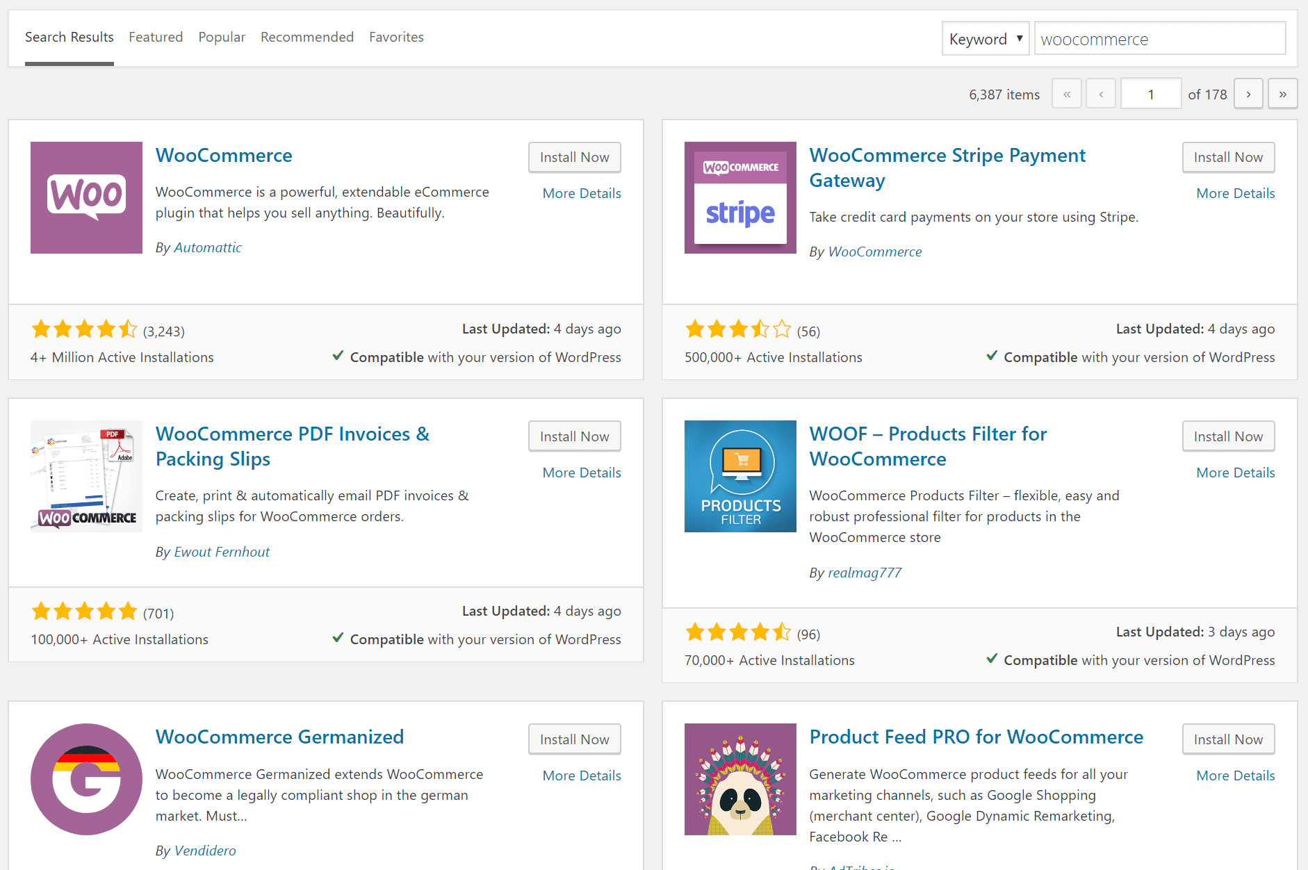 WordPress Plugin Search