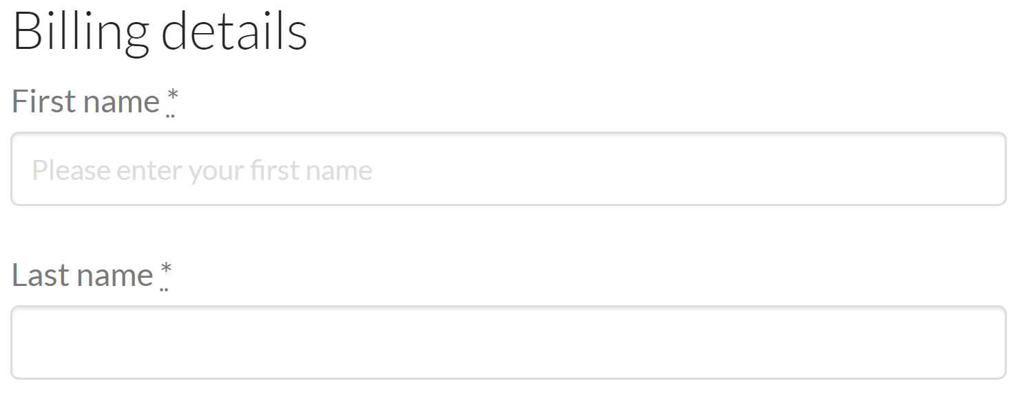 Woo Checkout Editor Billing Details