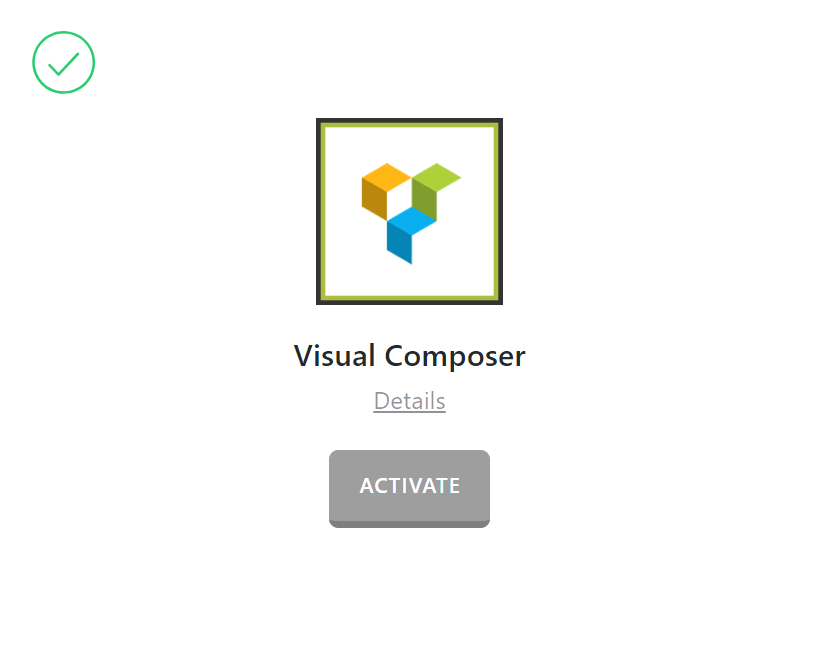 WP Bakery Page Builder Active