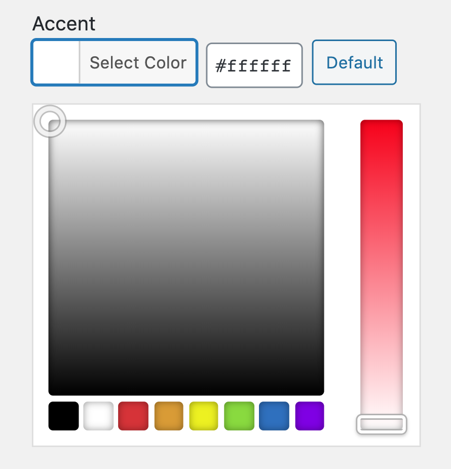 Ethos Category Accent Settings