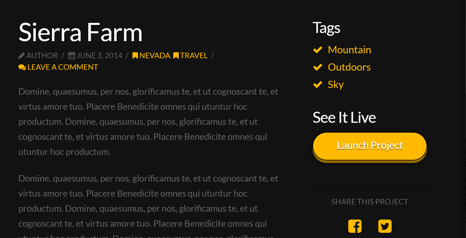 Portfolio Project Example