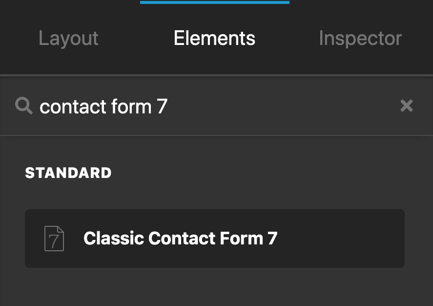 Content Builder Contact Form 7 Element