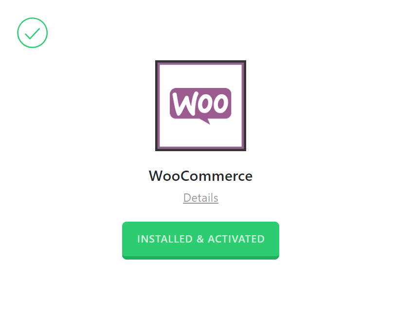 WooCommerce Activated